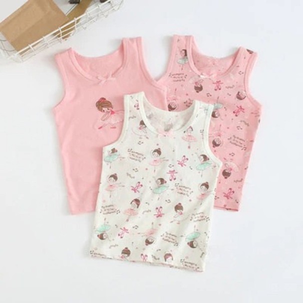 Camiseta sin mangas para niñas 3 piezas 4 F