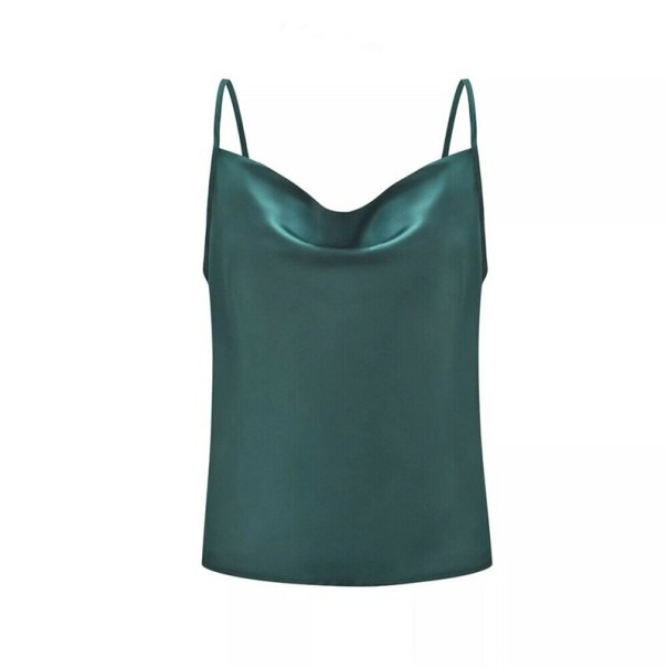 Camiseta sin mangas sexy para mujer verde L