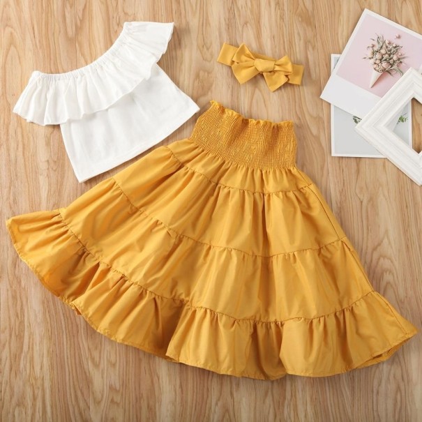 Camiseta y falda niña L1139 4