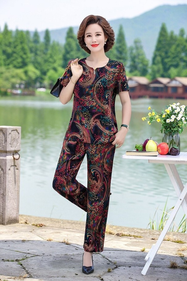 Camiseta y pantalón mujer B1176 4XL 8