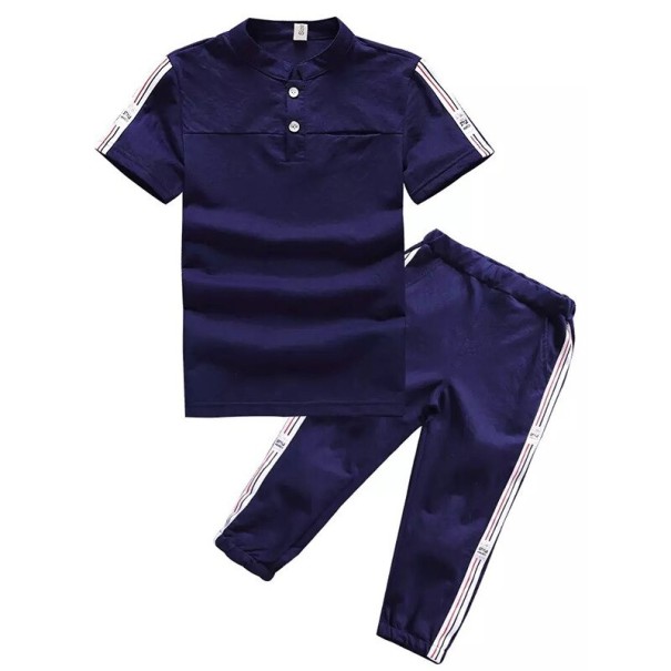 Camiseta y pantalón niño L1617 azul oscuro 11