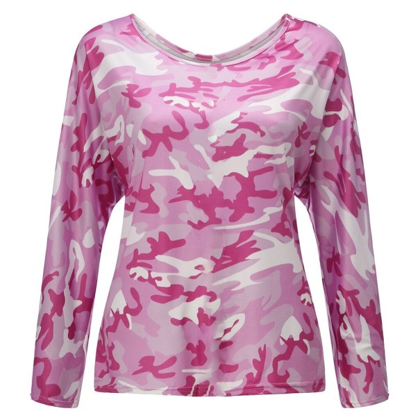 Camisola camuflada de mulher com mangas longas L 1