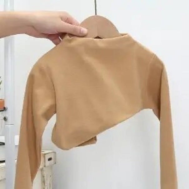 Camisola de criança de manga longa T2506 castanho claro 5