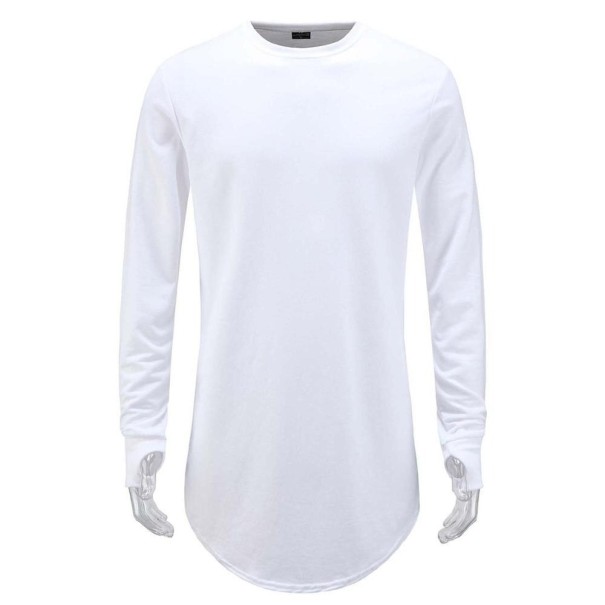 Camisola de homem de manga longa T2390 branco XS