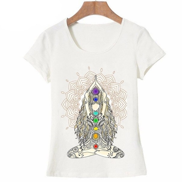 Camisola de senhora com motivo de yoga S 1