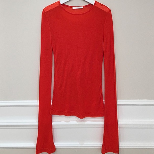 Camisola de Senhora de Manga Longa vermelho