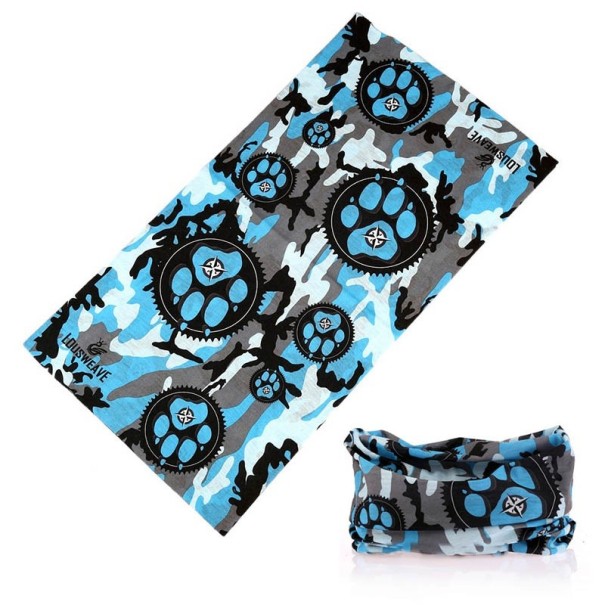 Camo Pattern Neck Gaiter blue