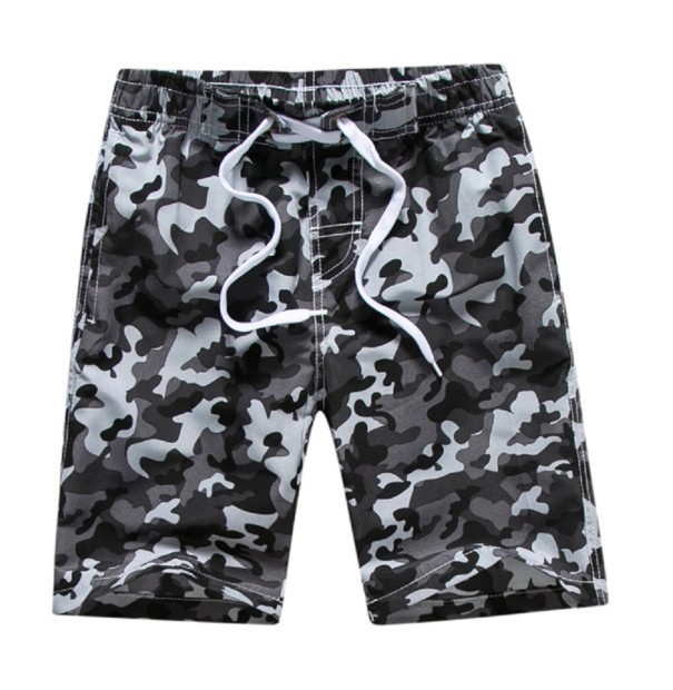 Camouflage strandshort voor jongens J1942 grijs 12