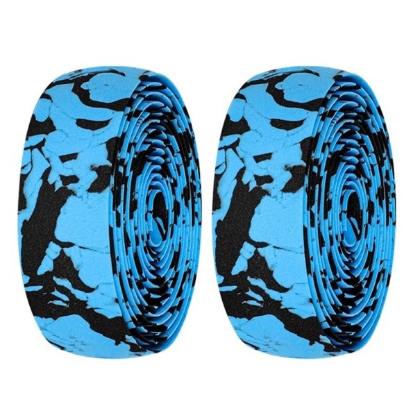 Camouflage stuurwrap 2 stuks T1213 blauw