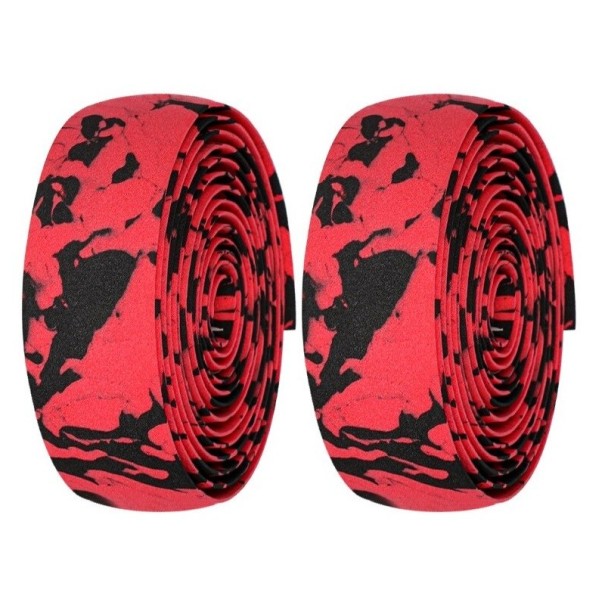 Camouflage stuurwrap 2 stuks T1213 rood