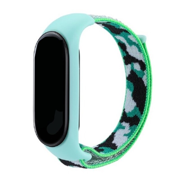 Camouflage szíj Xiaomi Mi Band 7-hez világos zöld