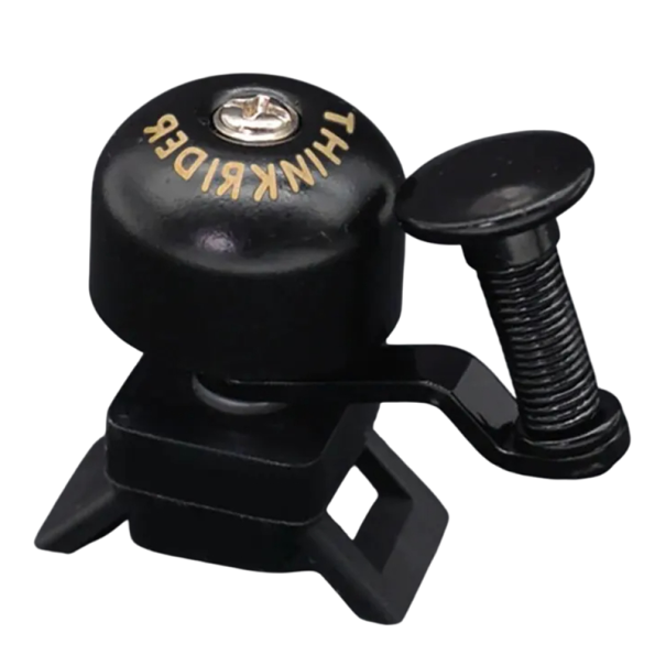 Campainha retro para bicicleta 4,6 x 3,7 cm Campainha de metal para guiador Som alto Sinal de aviso Design clássico Acessório para segurança preto