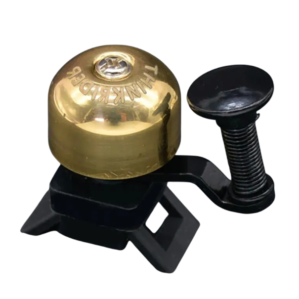 Campanello retro per bicicletta 4,6 x 3,7 cm Campanello ciclistico in metallo per manubrio Suono forte Segnale di avviso Design classico Accessorio per la sicurezza oro