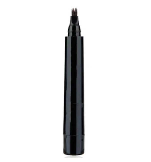 Caneta à prova de água para barbas Lápis para preenchimento de barbas Caneta de longa duração para correção de barbas e bigodes preto