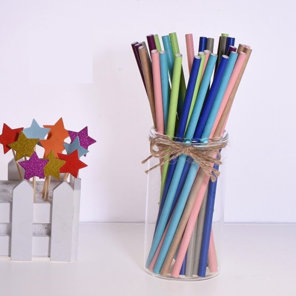 Cannucce di carta 25 pz C61 multicolore