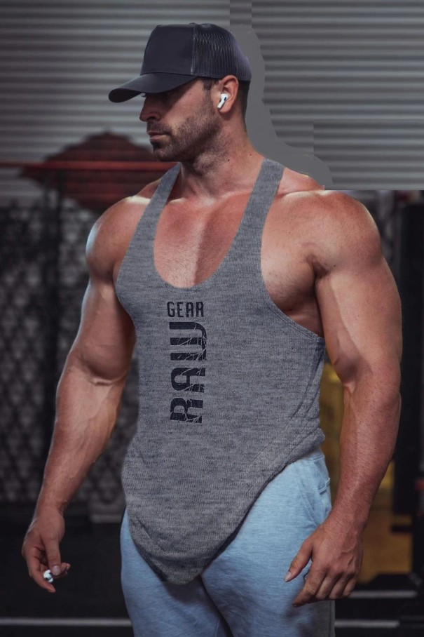 Canottiera da Uomo F1832 grigio S