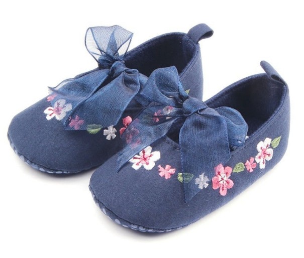 Canvas ballerina&#39;s voor meisjes 0-6 maanden