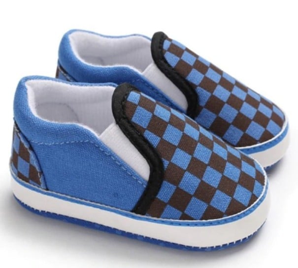 Canvas sneakers voor jongens James blauw 6-12 maanden
