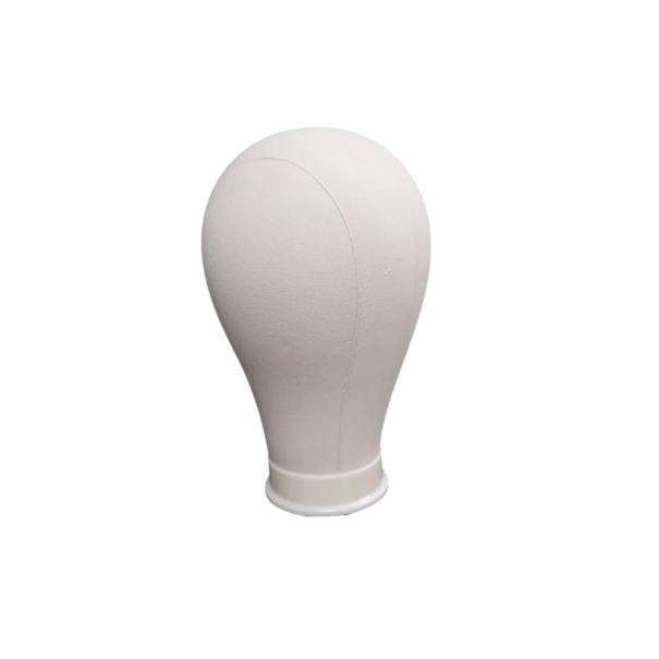 Canvas Wig Stand 55.8 cm Head Circumference, 31.5 cm Height Quality Mannequin for Hairdressing 1