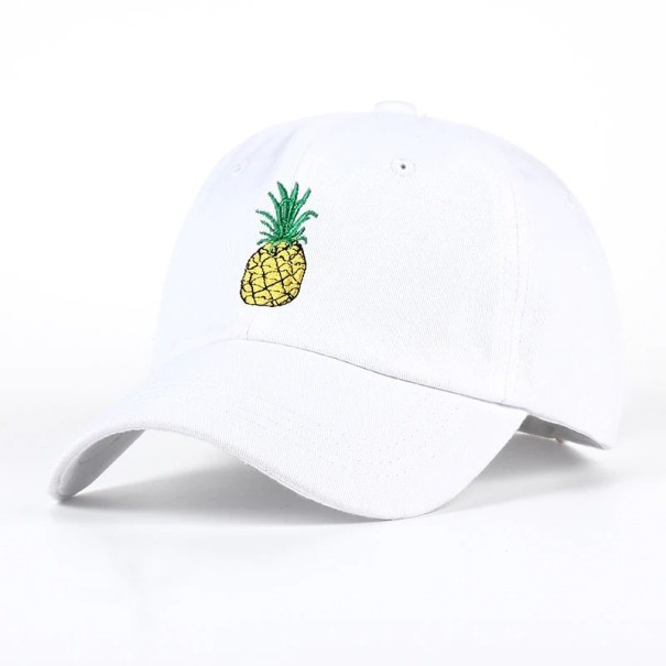 Cap mit Ananas weiß