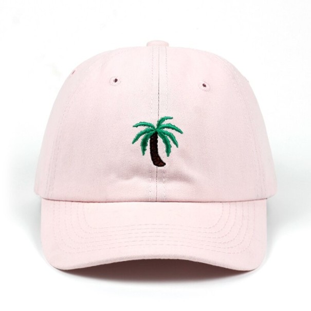 Cap mit einer Palme rosa