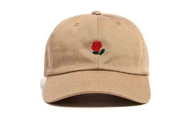 Cap mit einer Rose khaki