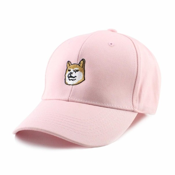 Cap mit Hund rosa 1