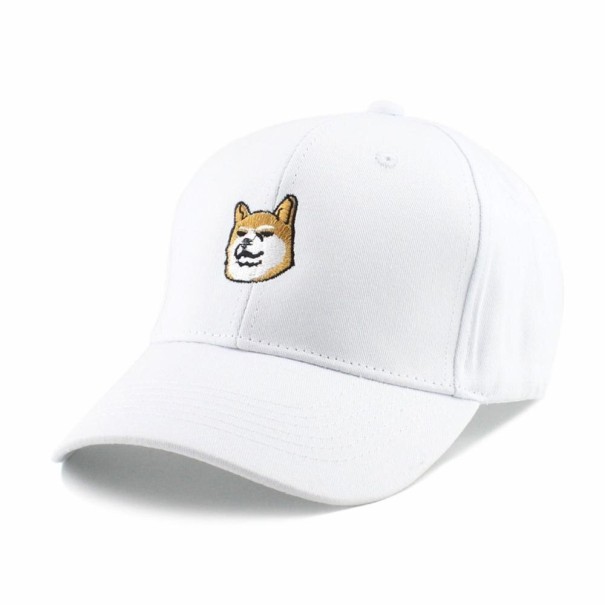 Cap mit Hund weiß 1