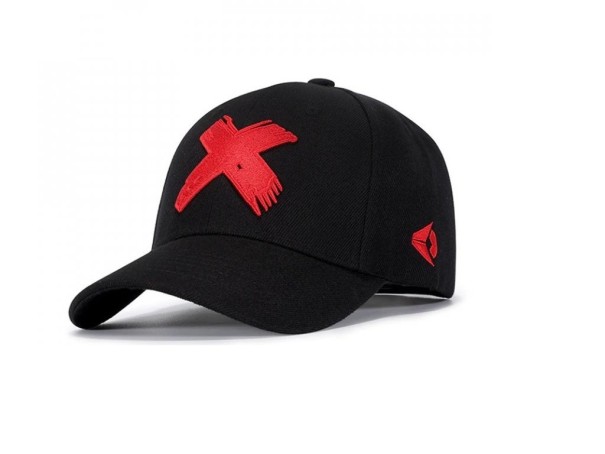 Cap mit Kreuz rot