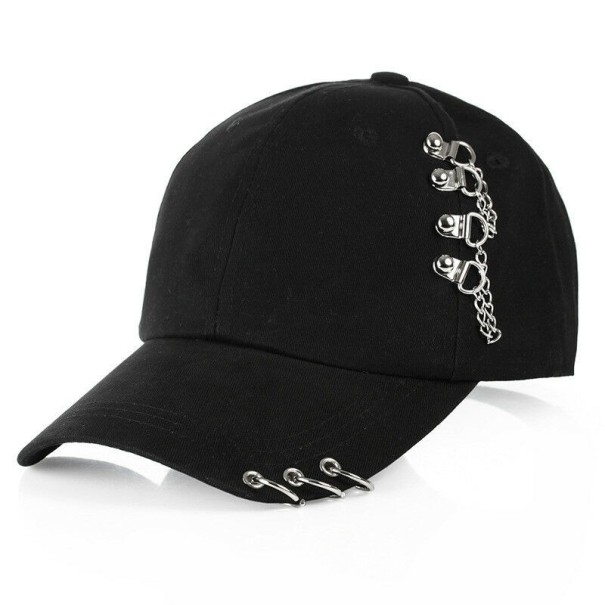 Cap mit Ringen weiß