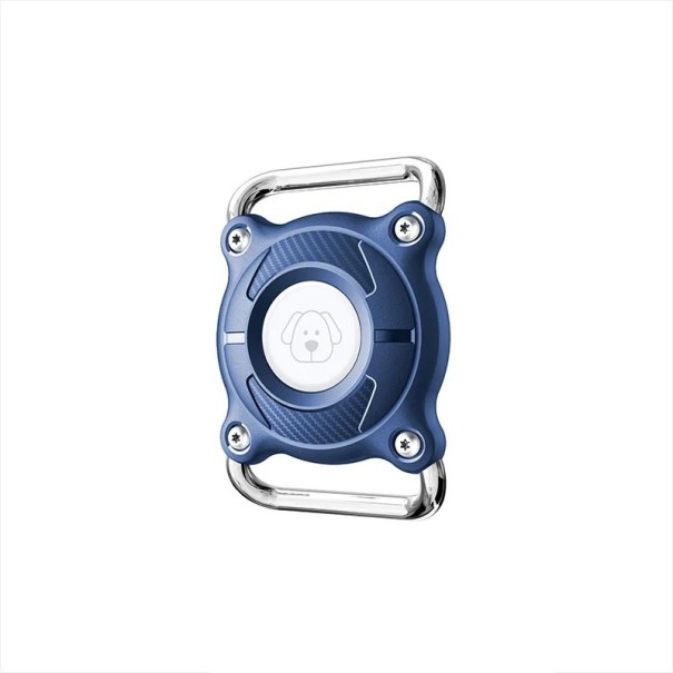 Capa à prova de água Vothoon para Apple AirTag, capa de proteção para chaves, cães e gatos contra perda com um porta-chaves resistente e design durável azul escuro