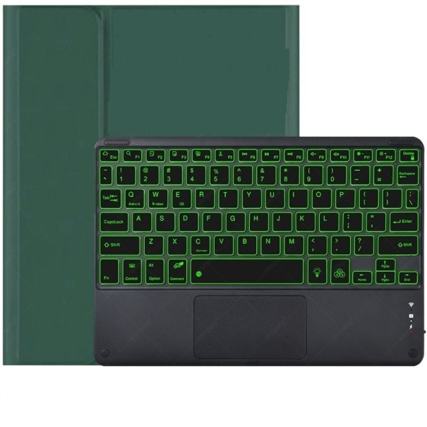 Capa com teclado e caneta para Apple iPad Air 4 10,9" 2020 com retroiluminação 10