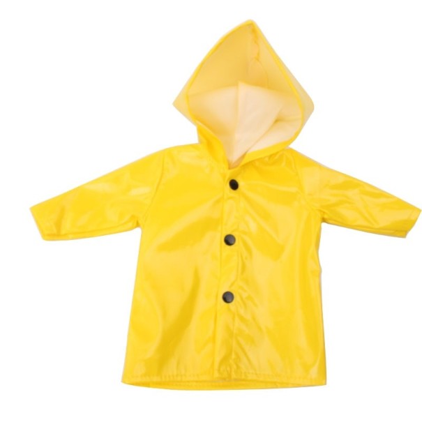 Capa de Chuva para Boneca amarelo