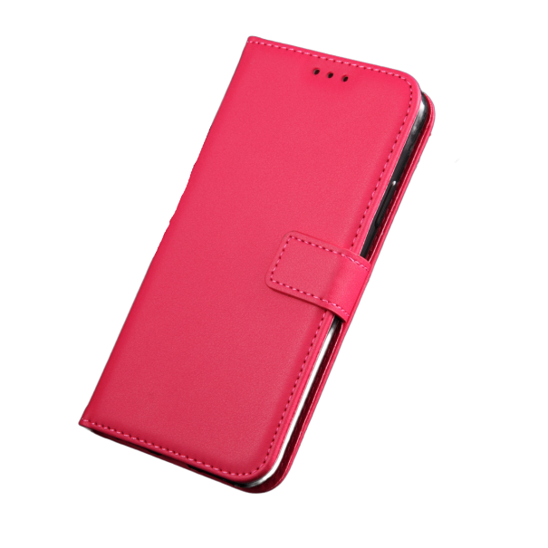 Capa de couro para Xiaomi Redmi Note 9 rosa escuro