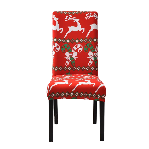 Capa de Natal para Cadeira com Cervo 1