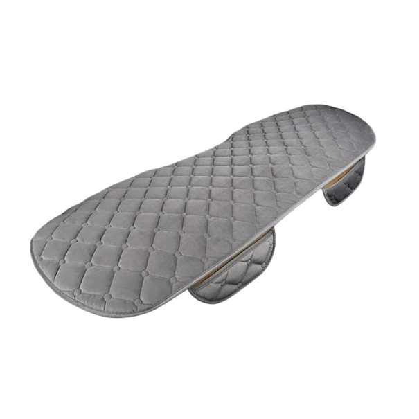 Capa de pelúcia para o banco traseiro do carro Capa macia para os bancos traseiros do carro Protetor antideslizante para o banco do carro 135 cm cinzento