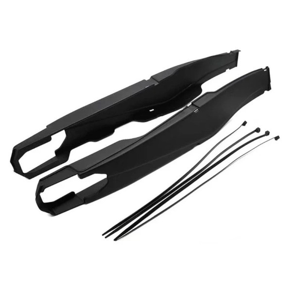 Capa de Proteção do Braço oscilante da Motocicleta para KTM EXC EXCF XCW XCFW 150 200 250 350 450 500 2012–2022 Protetor de Plástico com Fitas preto