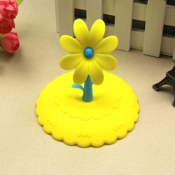 Capa de silicone para caneca amarelo