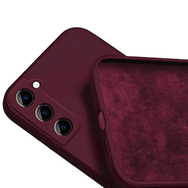 Capa de silicone protetora para Samsung Galaxy S23 Plus B2051 vermelho