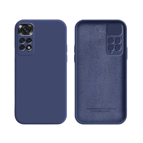 Capa de silicone protetora para Xiaomi Redmi Note 10 Pro azul