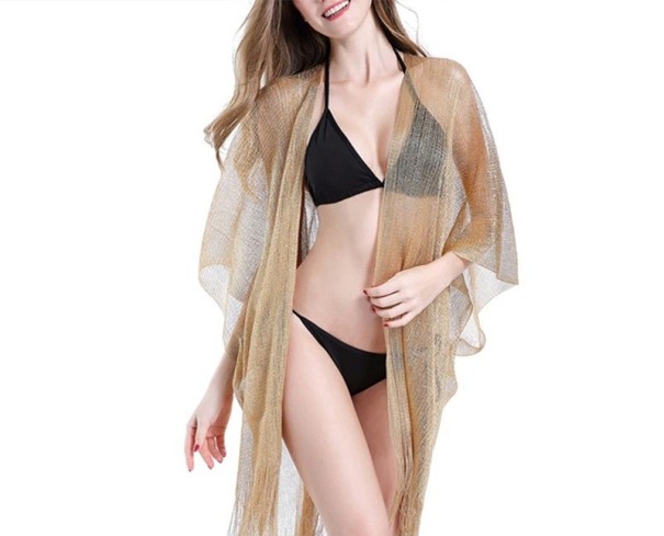 Capa de Verão Feminina P273 dourado