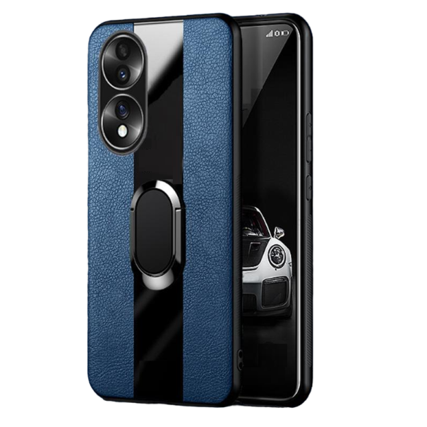 Capa magnética de couro para Honor 70 azul