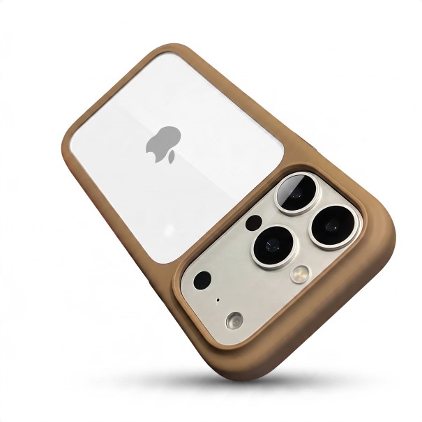 Capa para iPhone 18 Pro Painel Traseiro Transparente Capa Resistente em PC + TPU Moldura Elevada da Câmera Proteção contra Impactos 1