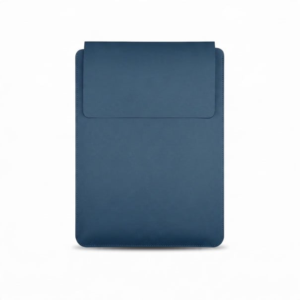 Capa para notebook 12 a 13,3 polegadas MacBook Air e Pro 13 M1 M2 33,5 x 25,4 cm Couro sintético à prova de água Base para rato azul escuro