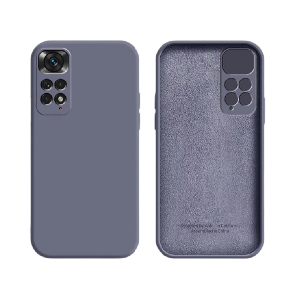 Capa protetora de silicone para Xiaomi Redmi Note 9 Pro cinzento