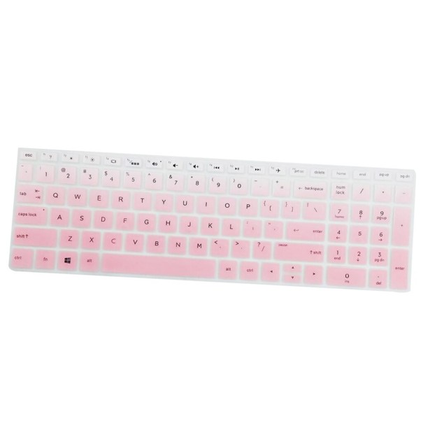 Capa protetora de teclado para notebooks HP 15,6" rosa claro