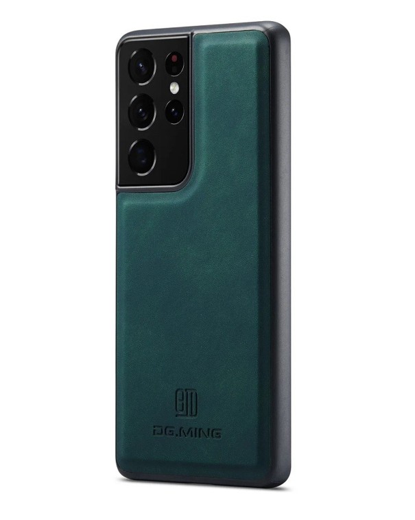 Capa protetora em pele com íman para Samsung Galaxy S23 verde