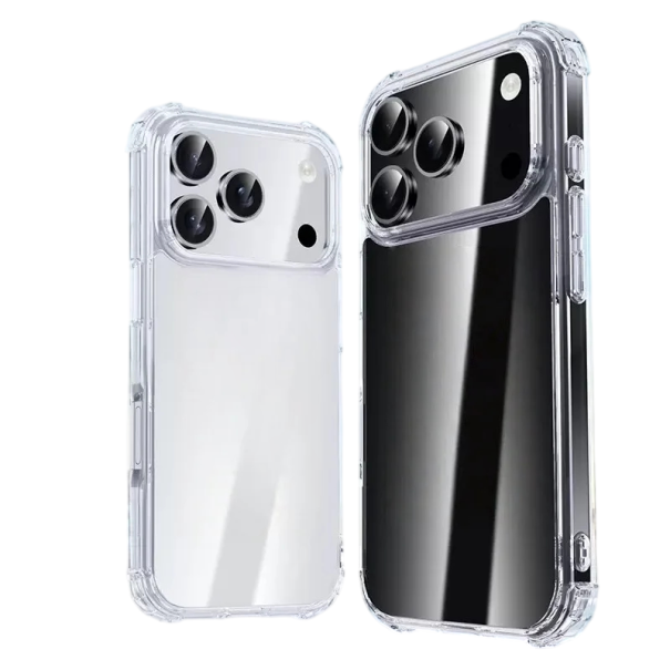 Capa protetora transparente em TPU para iPhone 17 Pro Capa fina resistente a impactos com cantos reforçados e proteção contra riscos 1