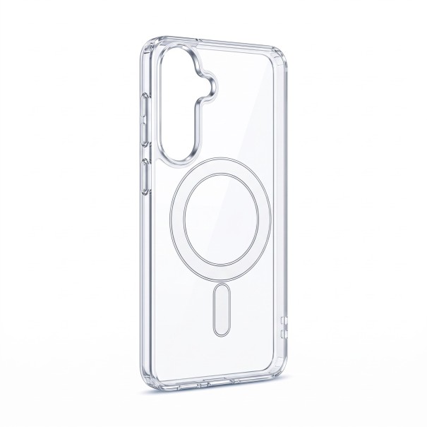 Capa transparente para Samsung Galaxy A36 S com ímanes na parte de trás Borda reforçada em torno das lentes Capa transparente adequada para carregamento sem fios 1