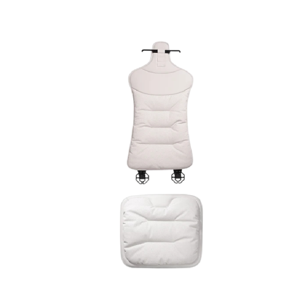 Capa universal para banco de automóvel com almofada para todo o encosto, pele sintética, dimensão 77 x 36 cm branco